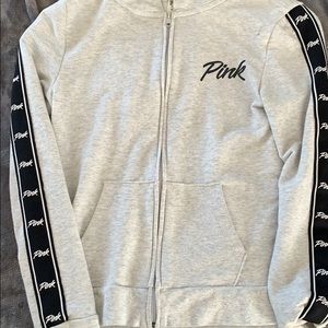 Stripe pink white jacket